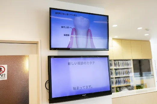 大型の液晶画面